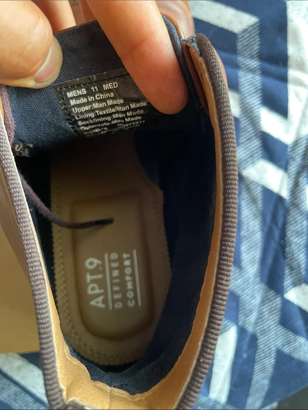 Apt. 9 Men's Cognac Brown Leather Chukka Boots